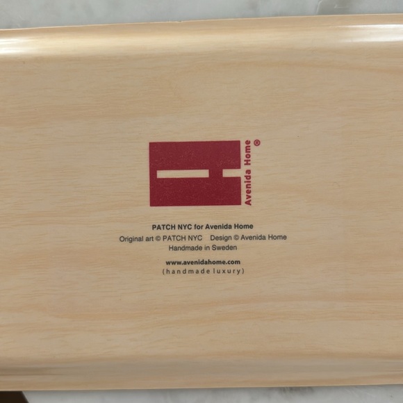 PATCH NYC Birchwood Rectangle Tray - Picture 3 of 3